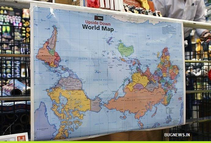 ऑस्ट्रेलिया के अनुसार दुनिया का नक्शा